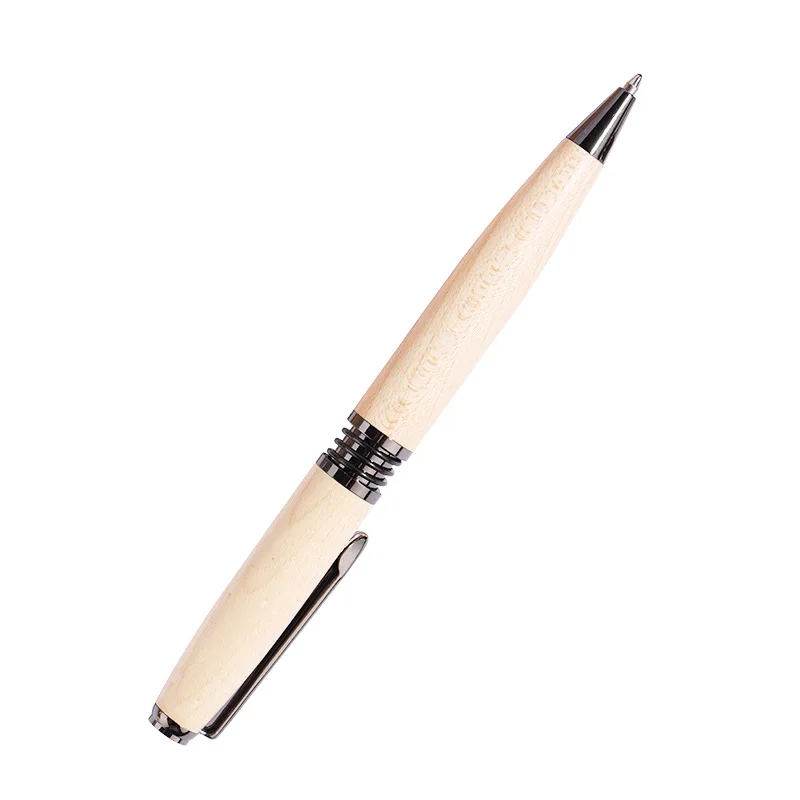 

High End Wooden Black Ballpoint Pens Signature Pens For Business Gifts