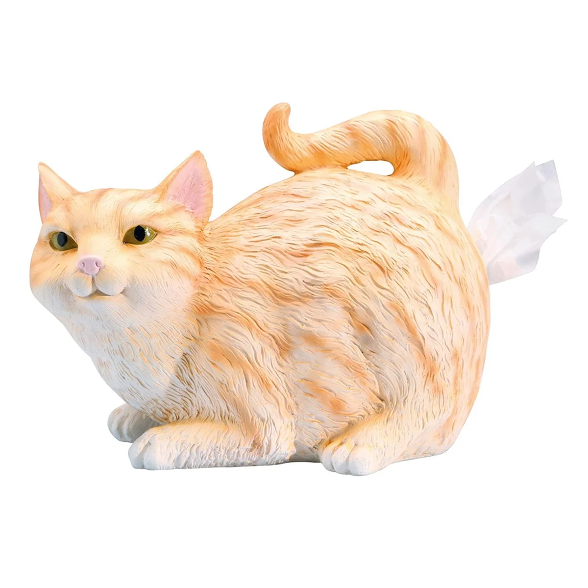 Cat Butt Tissue Holder - Oranje Tabby Cat Square Tissue Box Cover - Leuke badkameraccessoires - Hars Tissue Dispenser