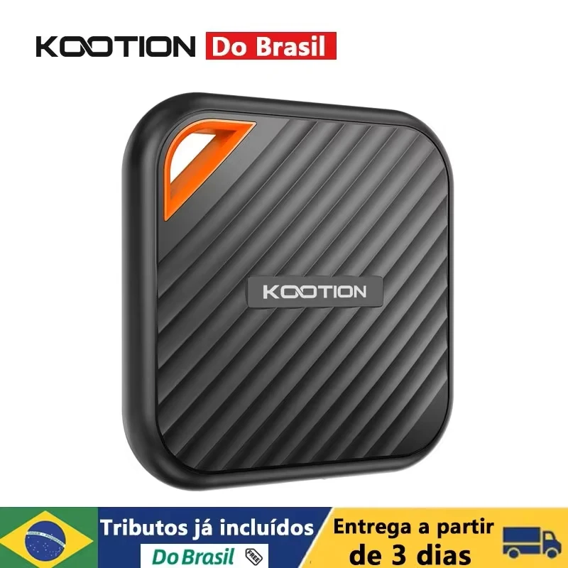 KOOTION X6Max SSD portátil 1TB 512GB USB-C PSSD USB 3.2 SSD externo Gen 2x2 Unidade de estado sólido portátil para iPhone15 16 PC Mac Notebooks Laptops