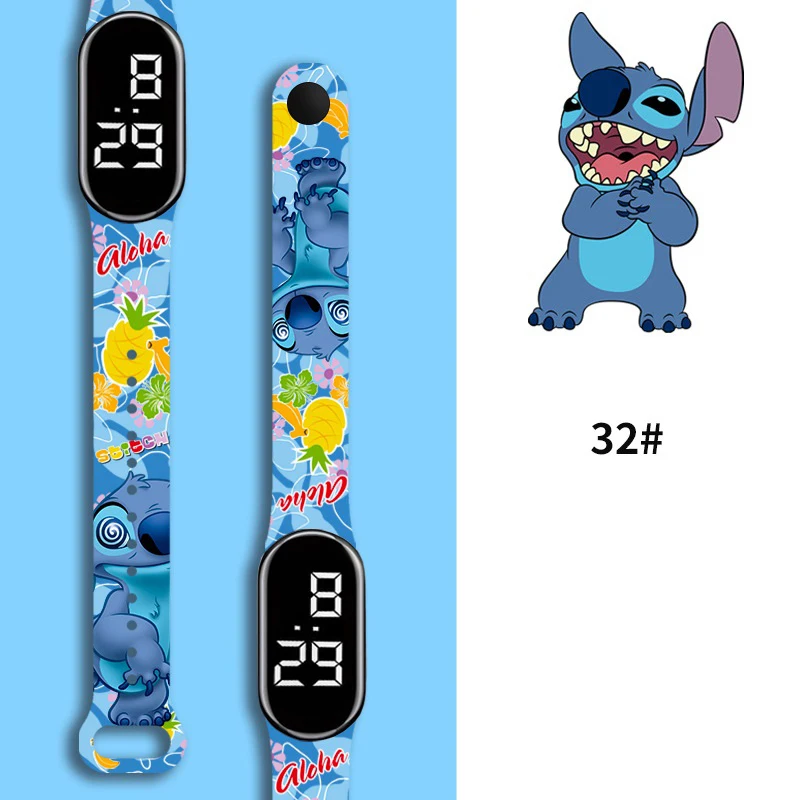 Stitch Children Watches Girls Waterproof Sport Touch Screen Watch for Women Waterproof Digital Clock Bracelet Gifts