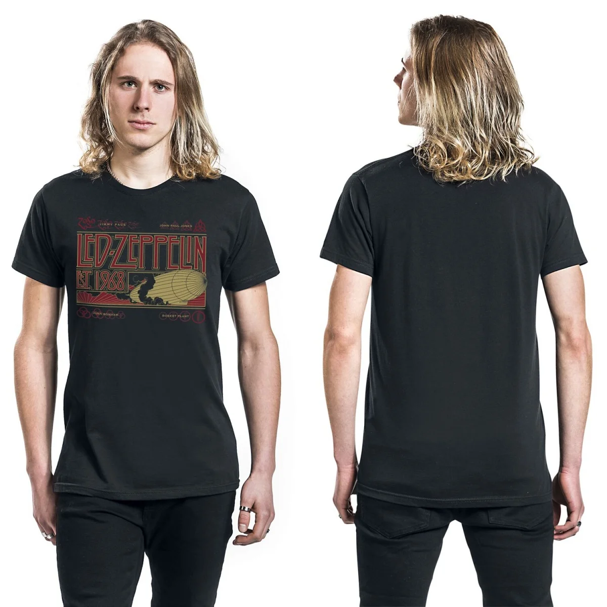 Y2k Led Zeppelin Graphic Cotton T-shirt Unisex Summer Short Sleeve Fashion Brand Tee Luxury Casual Vintage Tees