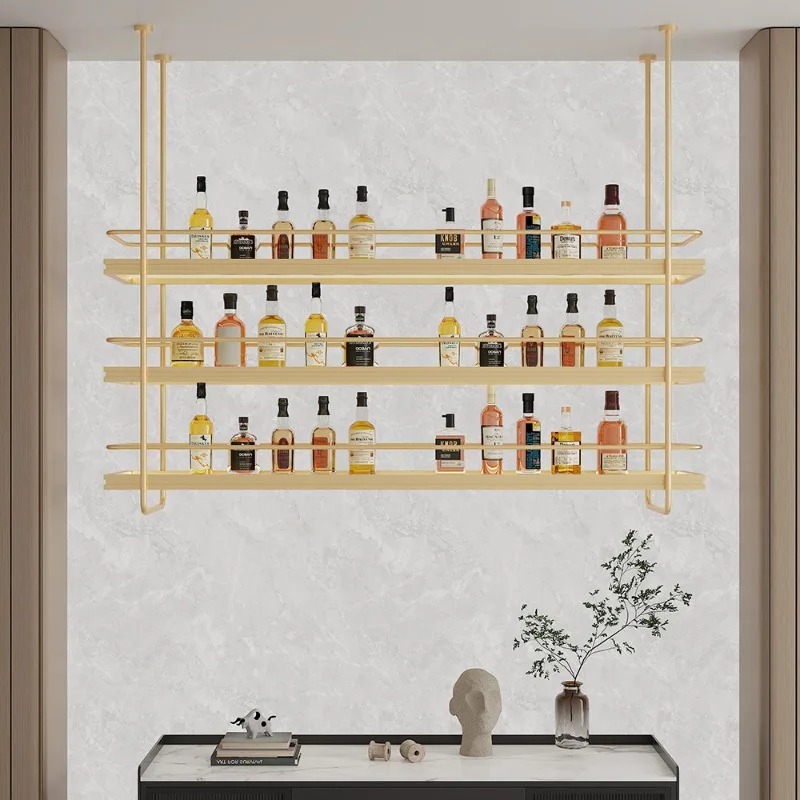 

Shelf Kitchen Bar Cabinet Wine Rack Standing Storage Buffet Drinks Bar Cabinet Wine Rack Rustic Metal Vitrina Drinks Furnitures