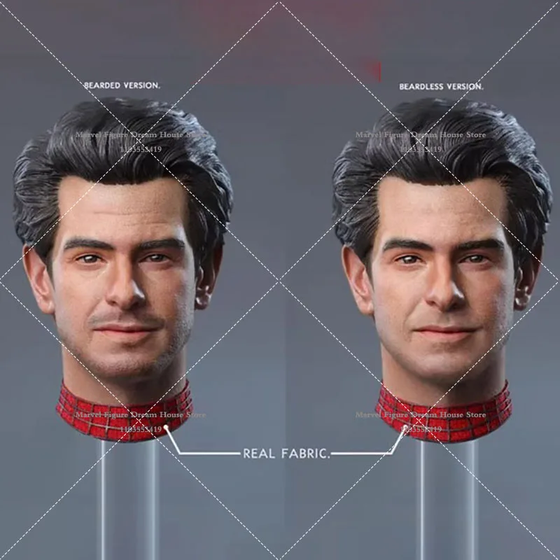 BLACK 8 STUDIO BK-005 A/B 1/6 Scale Andrew Garfield  Head Sculpt Carved Model with Bearded Beardless Fit 12'' Male Action Figure