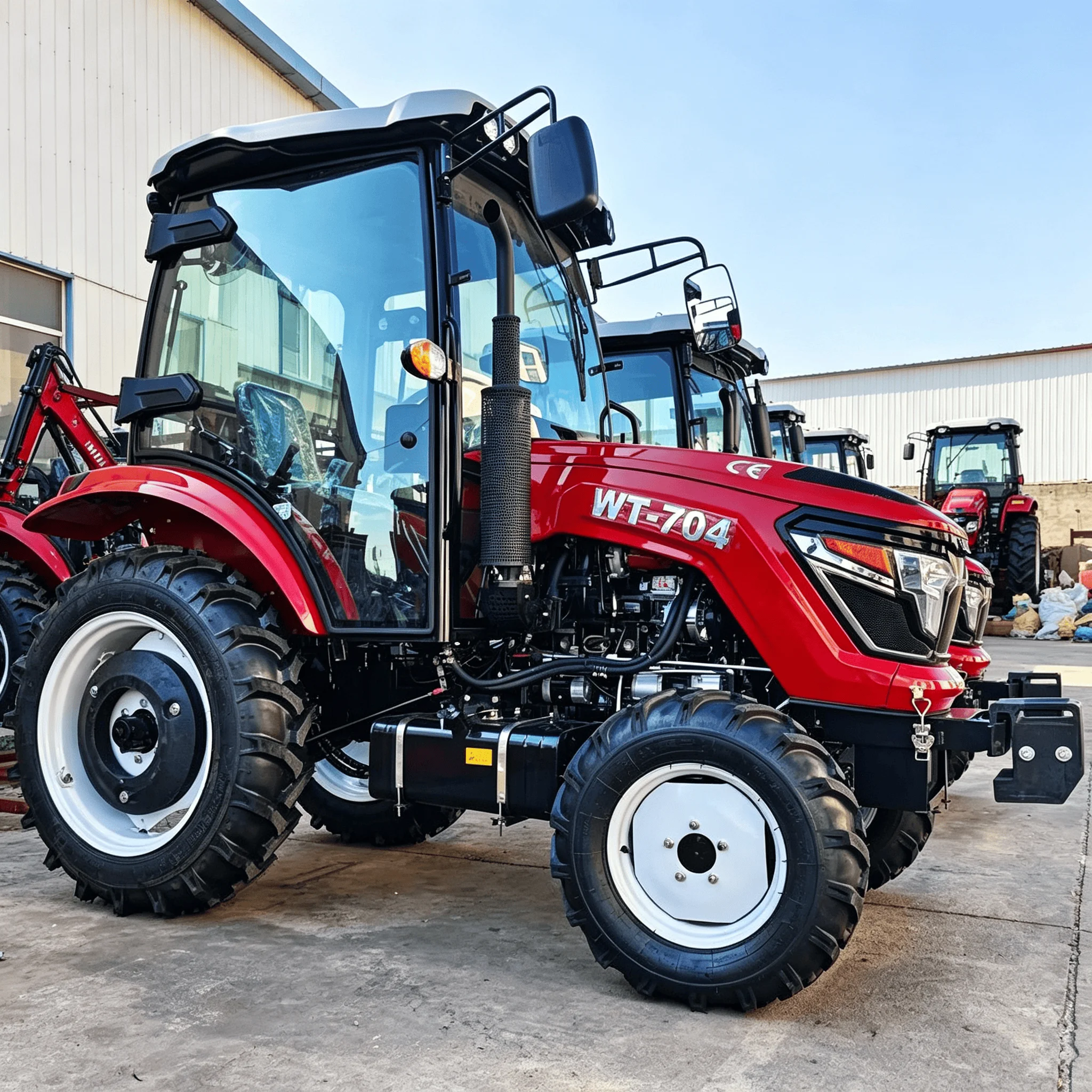Diesel 4x4 Tractor 70HP CE Eur - đánh giá và giá Agriculture Farming Working
