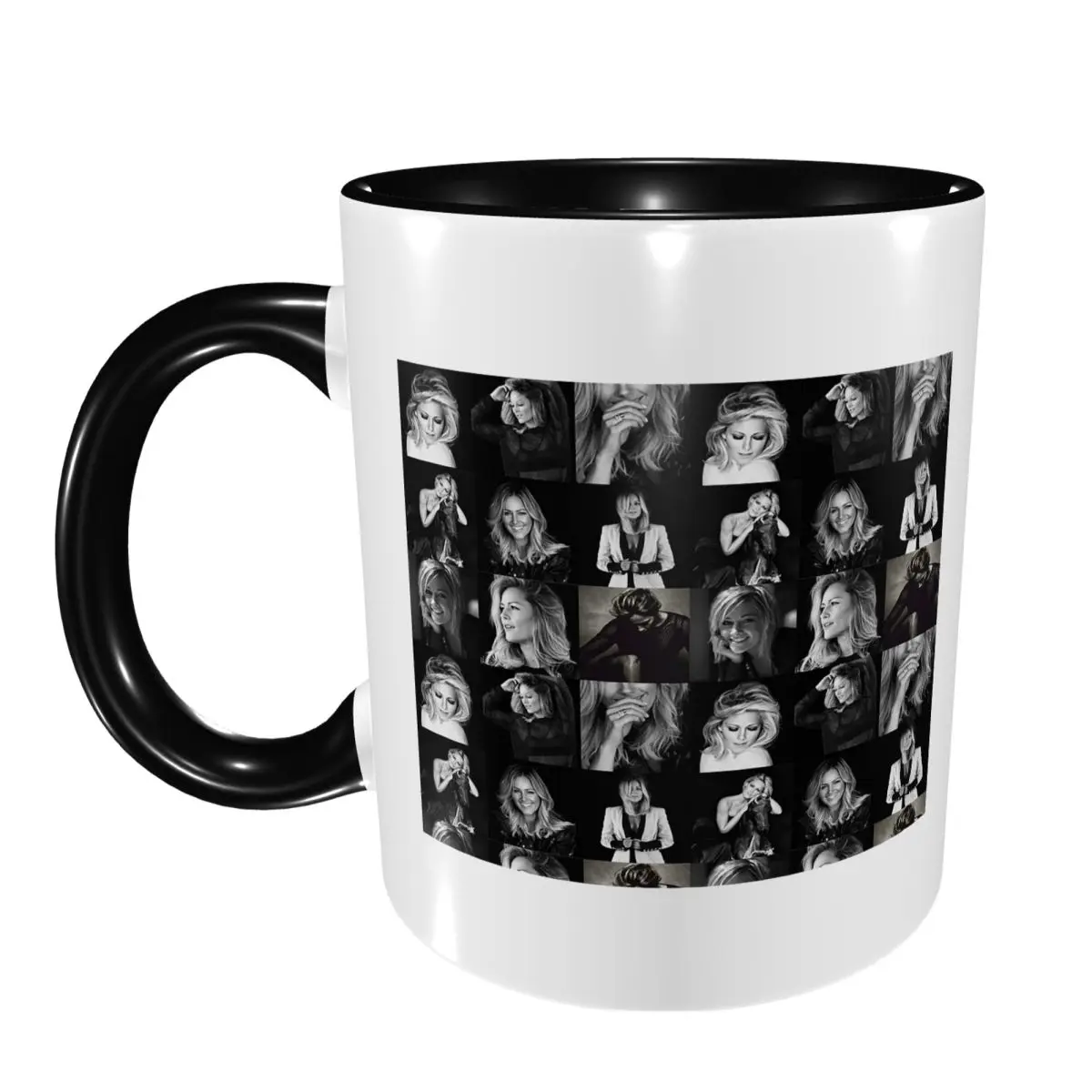 Helene Fischer Collage-Tasse, lustige Keramik-Kaffeetassen, Teebecher, Milchbecher, Trinkgeschirr, Geschenke für Frauen und Männer