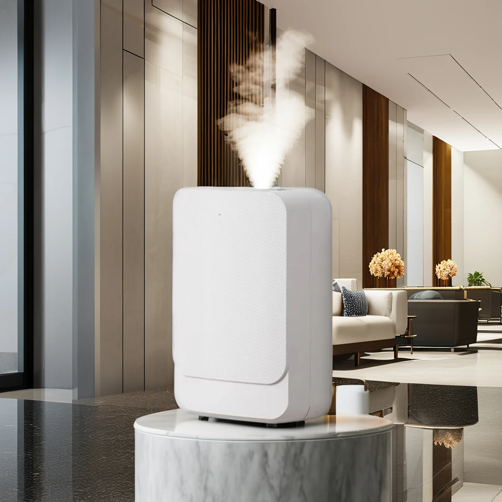 

Wholesale Commercial Wall Mounted Oil White Small Minimalist Style Battery Aroma Oil Diffuser For Hotel