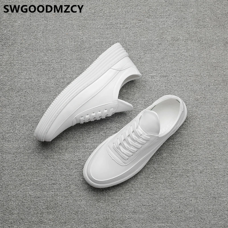 Leather Shoes Men White Sneakers Men Shoes Luxury Brand Fashion Designer Shoes Men High Quality Zapatos De Hombre Buty Damskie