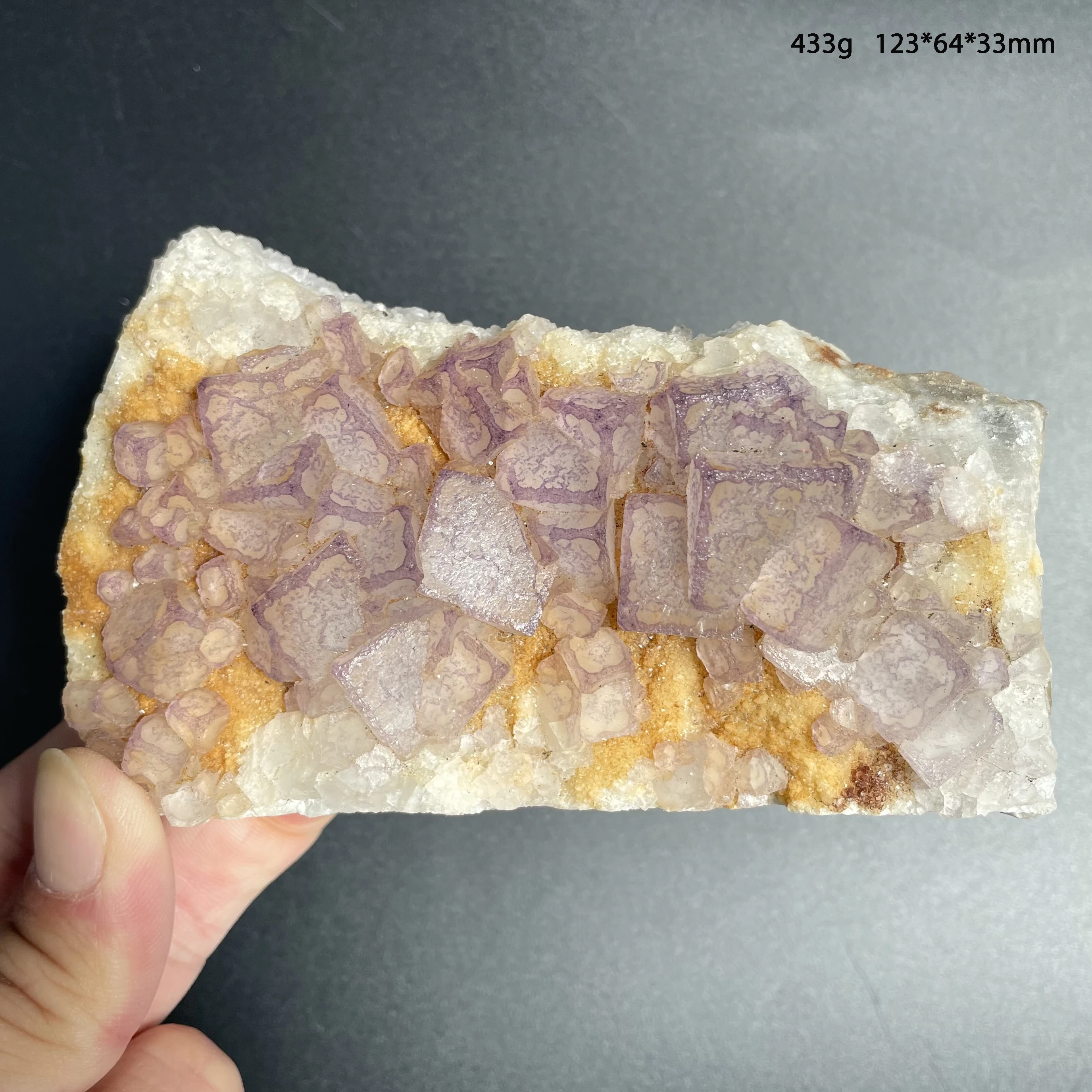 Natural Raw Stone Amethyst Fluorite Crystal Cluster Mineral Specimen - Healing Quartz Rock Home Decoration Gift