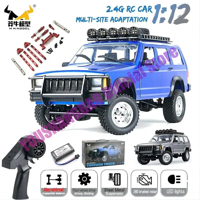 MN78 1:12 Full Scale MN Model RTR Version RC Car 2.4G 4WD 280 Motor Proportional Off-Road RC Remote Control Car for Boys Gifts