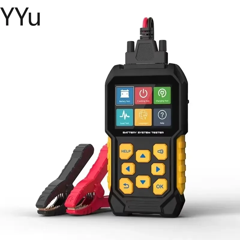 for 12V 24V Lead Acid Battery Tester Power Life Resistance Capacity Health Check Tool Automotive Car Truck Marine AGM Gel