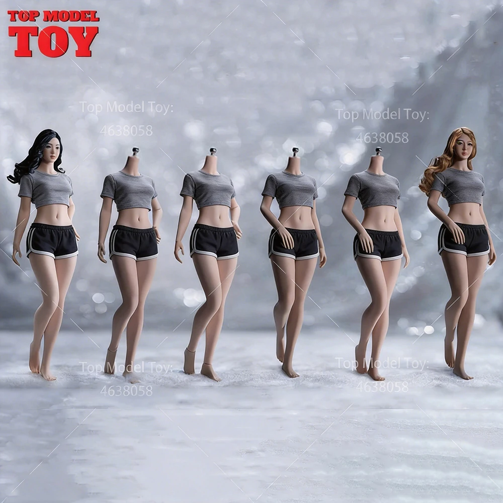 

TBL PLSB2021-S46 S47 1/6 Scale Small Bust Seamless Body Pale/Suntan Skin Super Flexible Female Body 12'' Action Figure Dolls