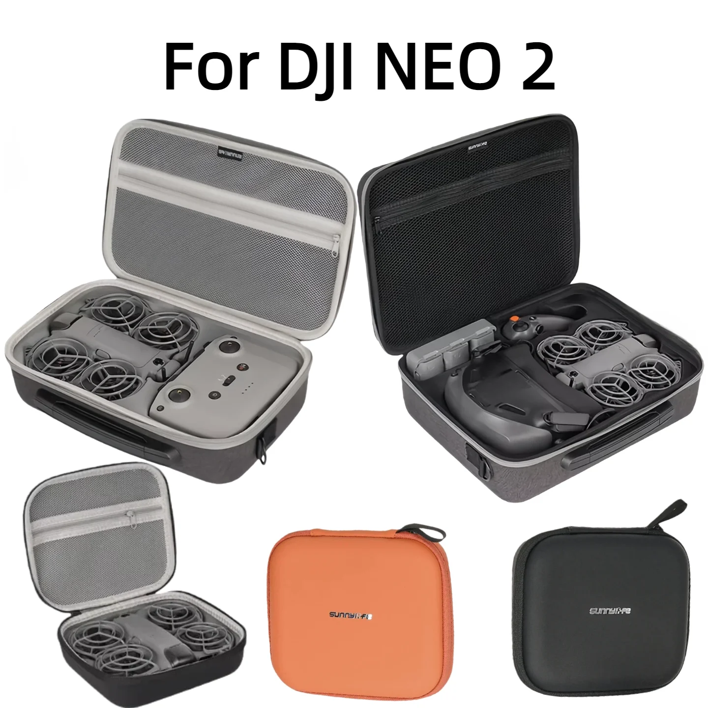 Sunnylife Storage Bag Carrying Case Shockproof Protective Box For DJI NEO 2 Flight Glasses N3/Motion 3 Drone Accessories