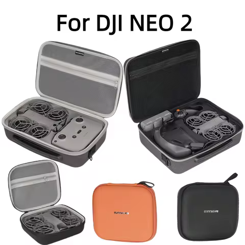 Sunnylife Storage Bag Carrying Case Shockproof Protective Box For DJI NEO 2 Flight Glasses N3/Motion 3 Drone Accessories