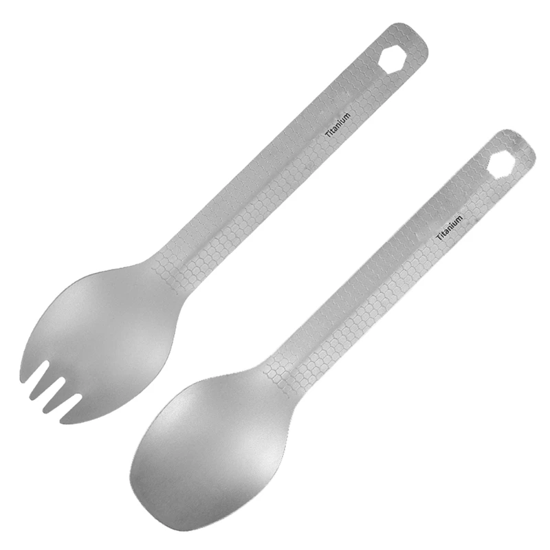 

Кемпинг Титановая ложка Spork Уличная посуда для походов на открытом воздухе