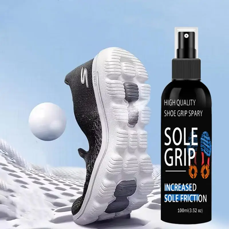 Grip Spray For Basketball Shoes 100ml Sports Basketball Shoe Sole Spray Shoe Sole Protector Basketball Court Grip Enhancer