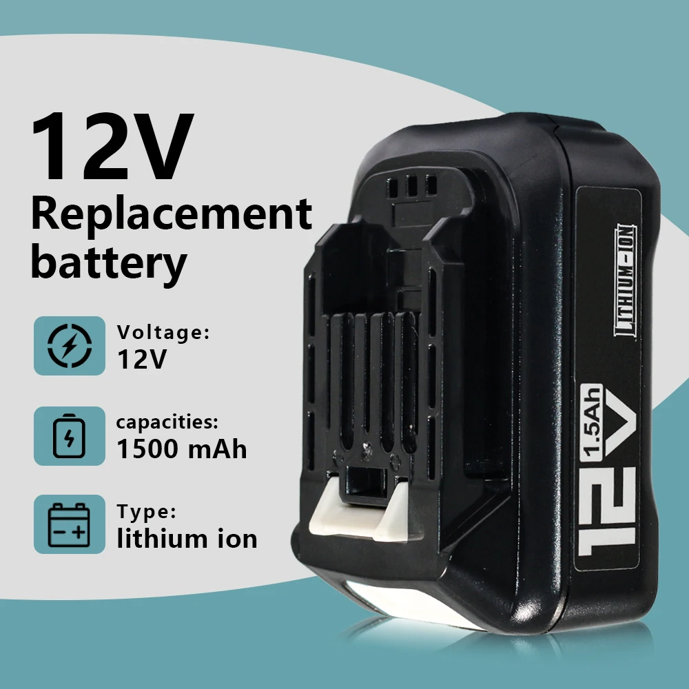 Для Makita 12 В 10,8 В литий-ионный аккумулятор 1,5 Ач 3 Ач Замена для BL1021B BL1041B BL1016 BL1015 BL104 Совместимость с электроинструментами Для Makita 12 В 10,8 В литий-ионный аккумулятор 1,5 Ач 3 Ач Замена для BL1021B BL1041B BL1016 BL1015 BL104 Совместимость с электроинструментами