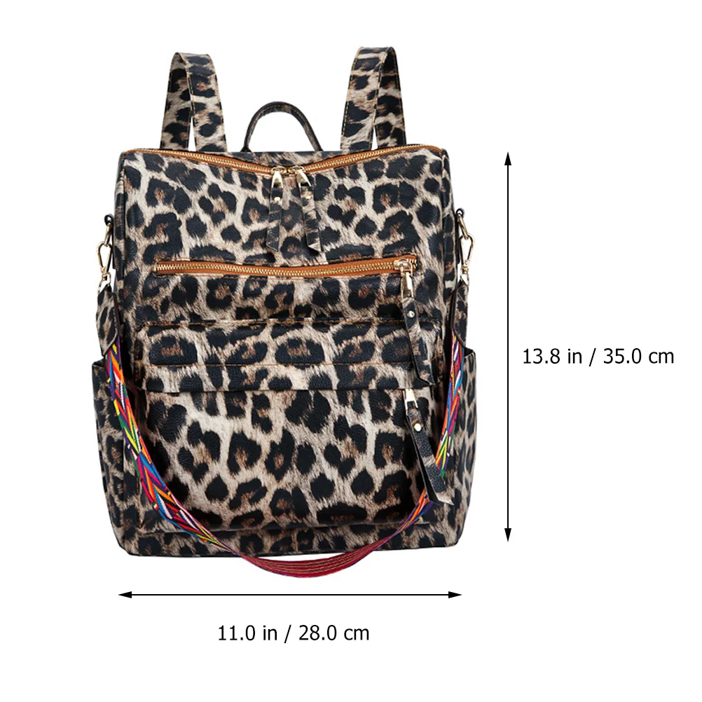 1Pcs Student Backpack Leopard Printing Large Capacity Fashion Travel Book Bag Shoulder Bag Backpack Schoolbag Schoolbag