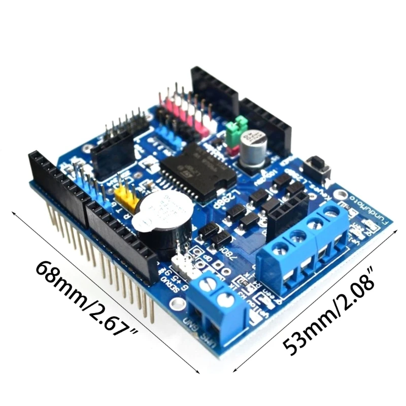 Расширение модулей драйвера L298P DCMotor от короткого замыкания защищает управление скоростью PWM