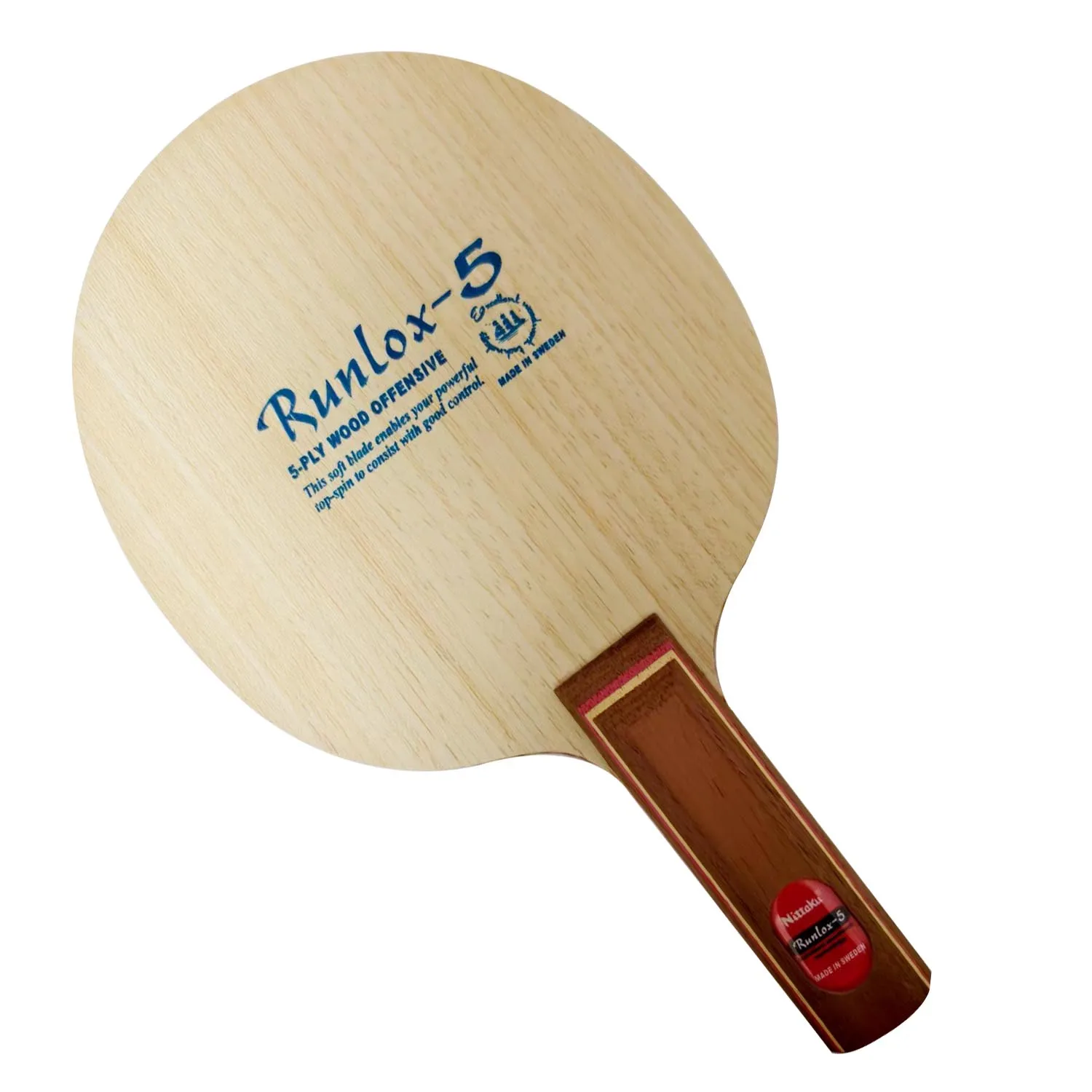 

Теннисная ракетка Nittaku Runlox-5 Table Tennis Blade 5 WO0D OFFENSIVE для настольного тенниса