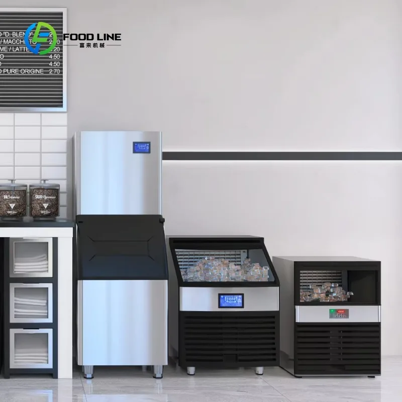 Customized Commercial Ice Maker Machine 250kg 300kg 500kg Production with 200kg Storage for Business Stainless CE Certified