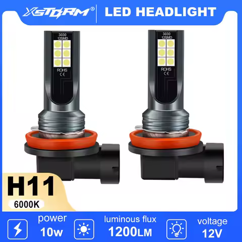XSTORM H8 H11 Led Lights Bulb 9005 HB3 9006 Fog Headlamp for Car CSPS LED Fog Headlight 6000K Auto fog Lamp Day Running Light