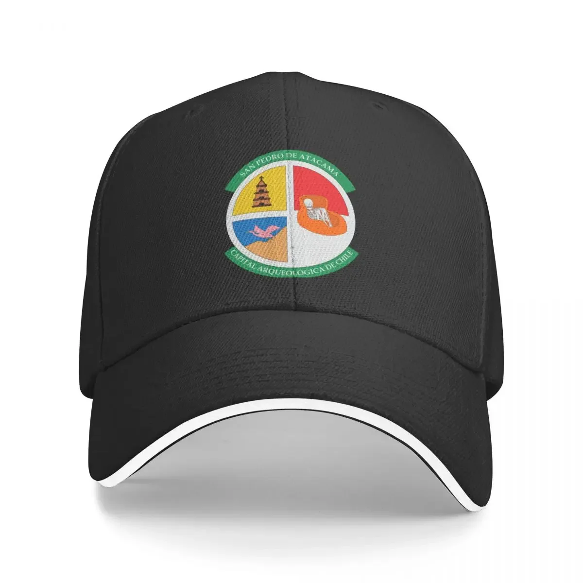 Coat of Arms of San Pedro de Atacama, Chile Baseball Cap Vintage sun caps Beach Outing Boy Child Women's