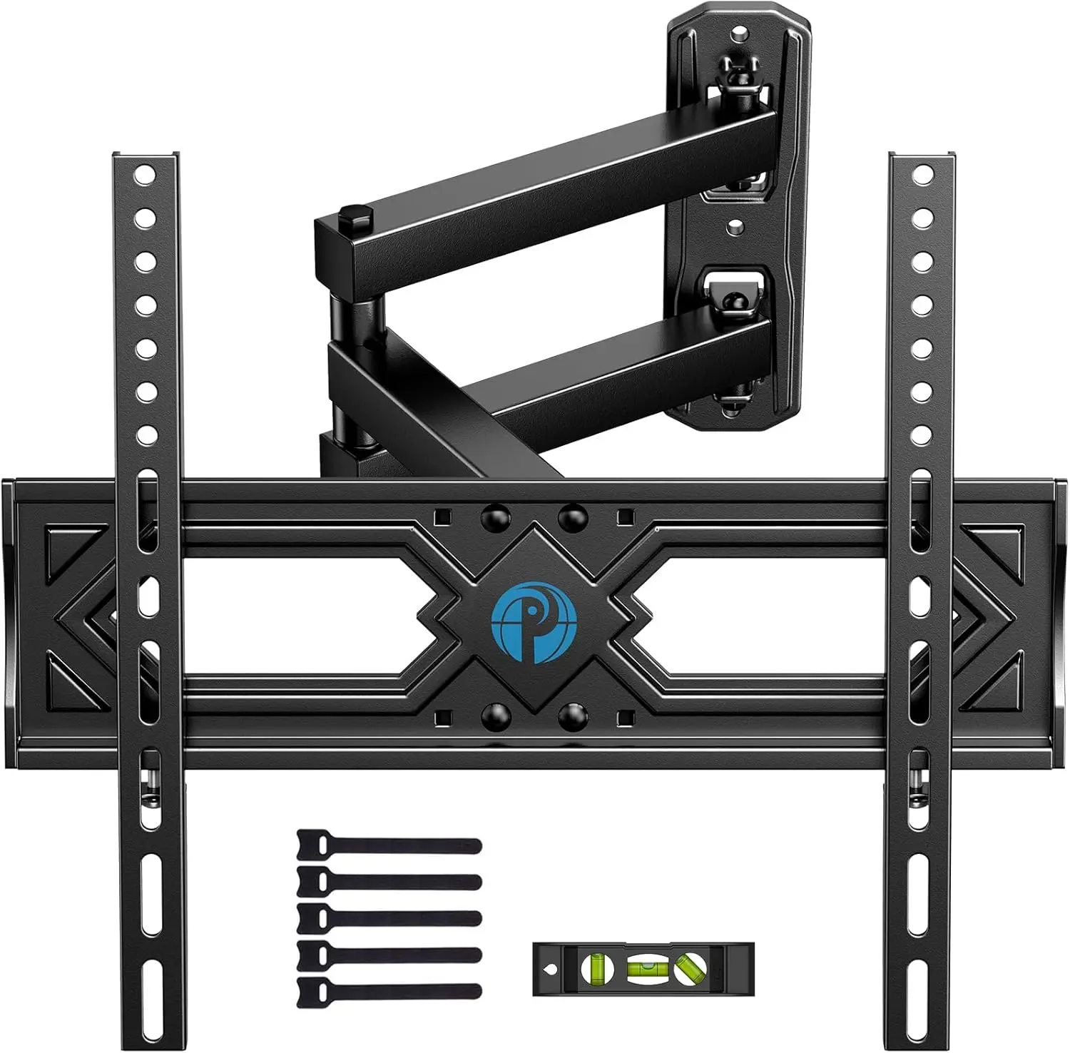 

Full Motion TV Wall Mount for 26-65 Inch Flat Curved TVs, Heavy Duty Single Articulating Arms, Corner TV Mount Up to VESA