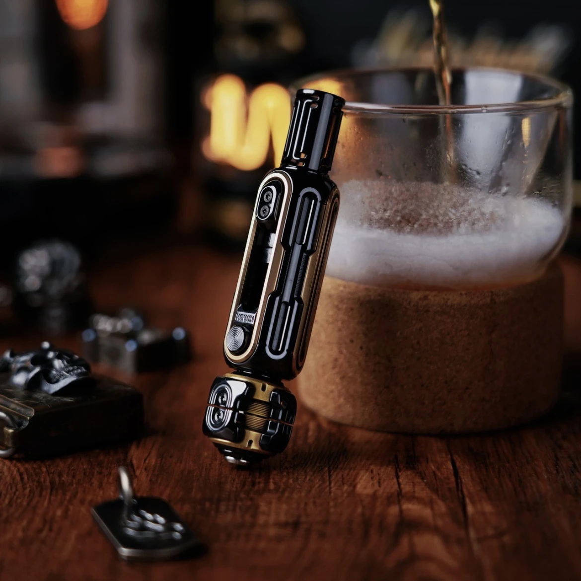 Pistolas pesadas parafuso de pistola liga titânio fidget slider spinner edc brinquedos anti estresse sensorial tdah foco ferramenta brinquedos inquietos