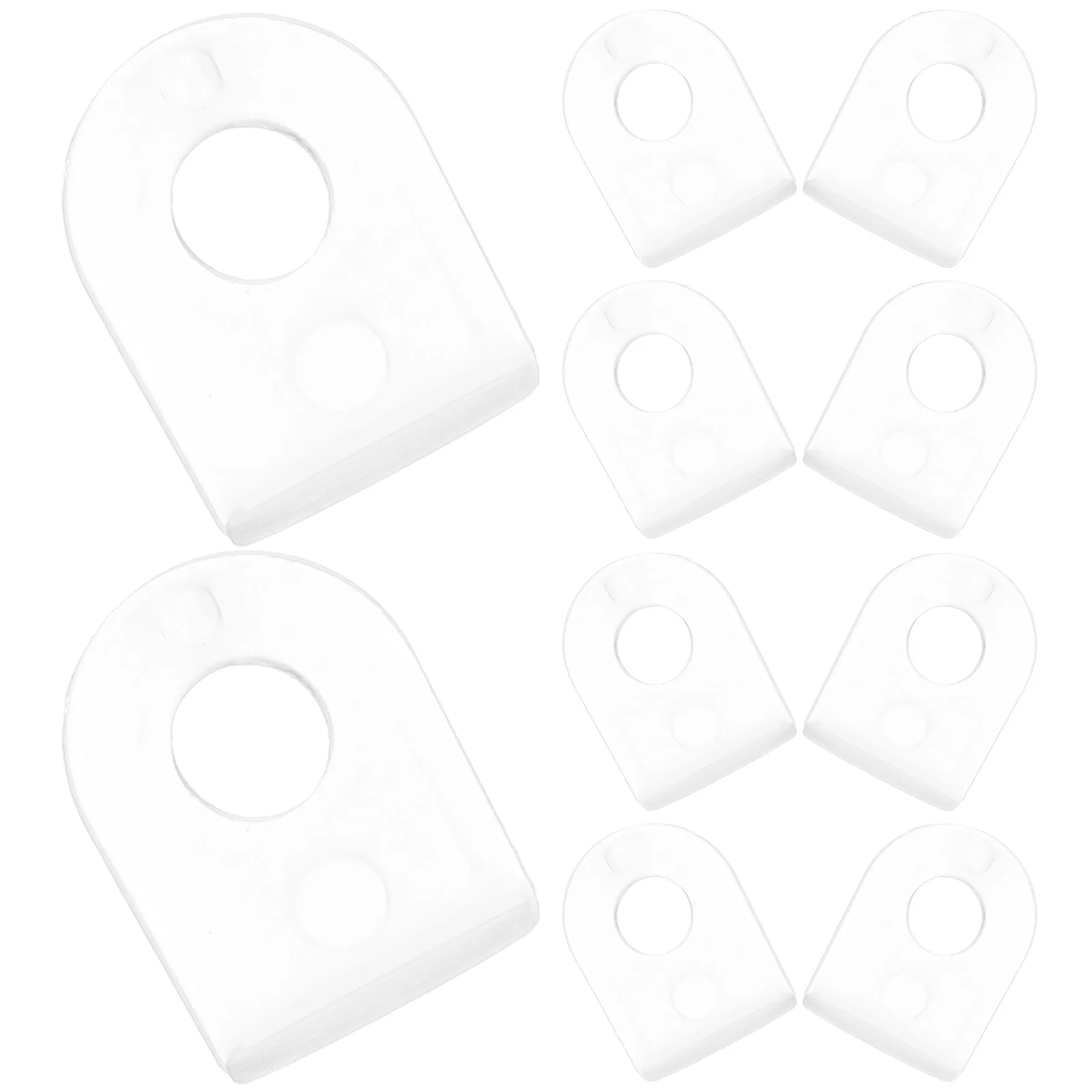 

100pcs Advertising Ear Hooks White Simple Durable ABS Material Posters Banners Hanging Accessories Banner Hangers Plastic