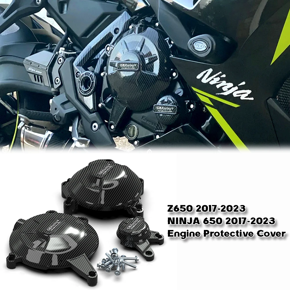 

FOR KAWASAKI Z650 2017-2023 NINJA 650 2017-2023 Motorcycle Engine Protective Cover