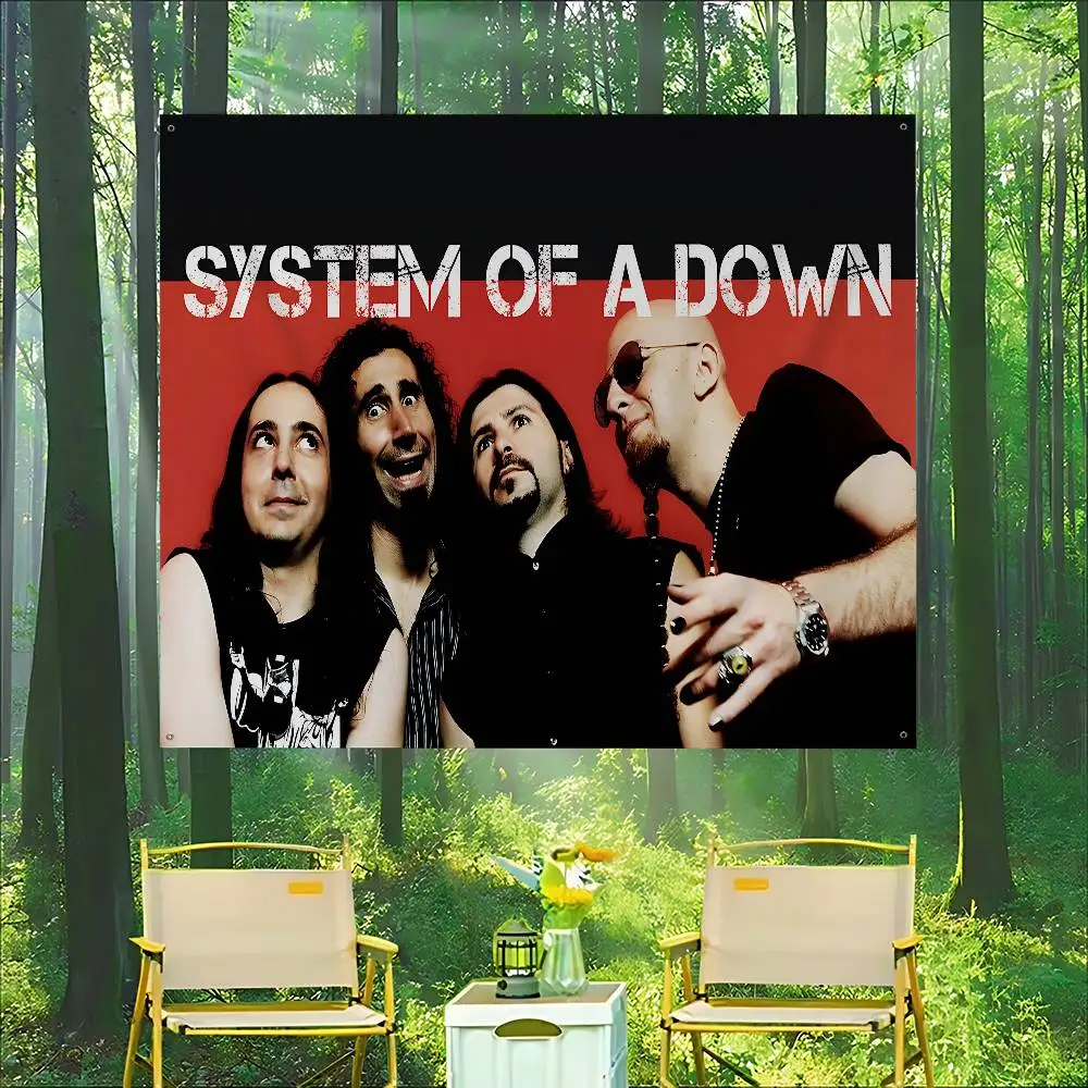Metal Band S-System Of A D-Down Printed Large Flag Art Science Fiction Room Home Decor Decor Banner