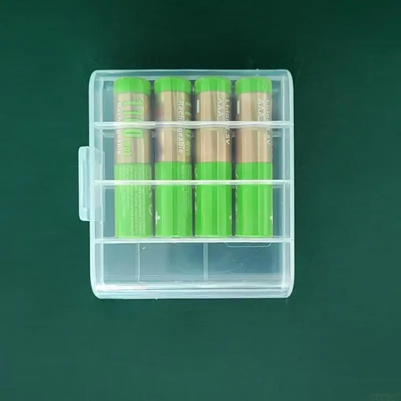 B03F Compactly Battery Storage Box for Home and Travel Use Holds 4 2A 3A Batteries