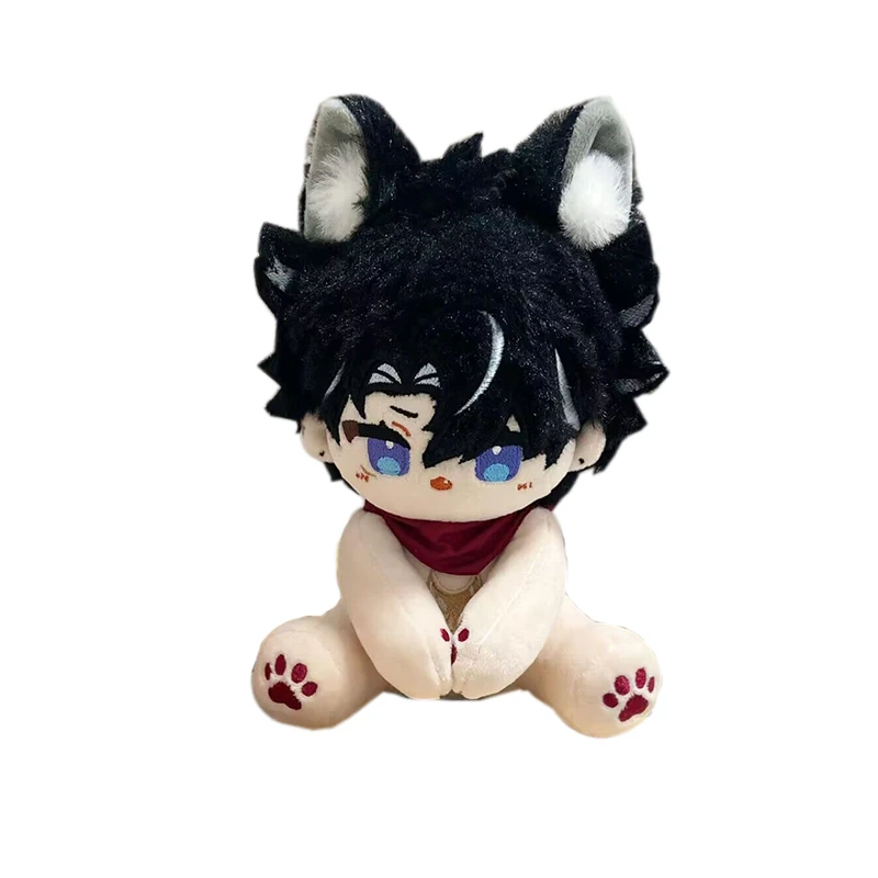 Anime Genshin Impact Wriothesley Neuvillette Cosplay Cute Animal Series Sitting Posture Plush Doll Bag Pendant Keychain 12cm