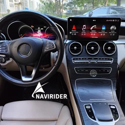 Android Screen For Mercedes Benz C Class W205 C180 C200 C220 C300 C350 GLC X253 LCD Dashboard Car Touch Mouse Joystick Auto GPS