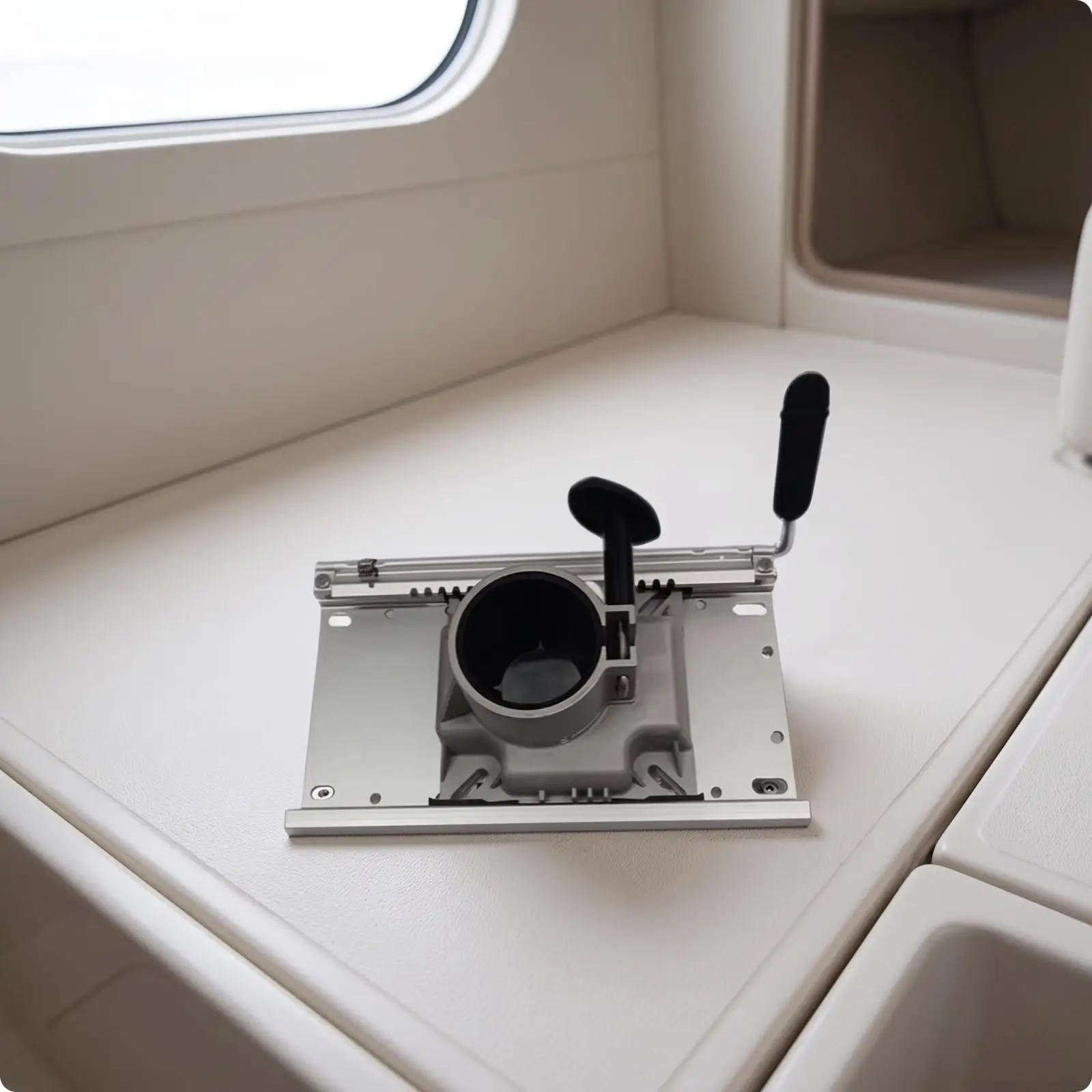 Boat Base Plate Aluminum Alloy Yacht Base Mounting Plate Low-Profile
