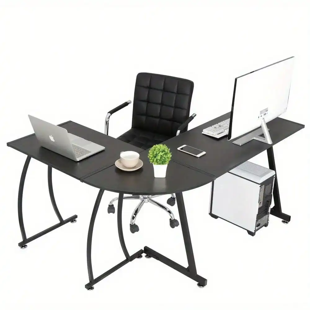 Modern L-Shaped Corner Computer Desk PC Laptop Study Table Home Workstation