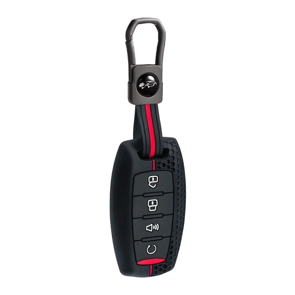 Silicone Remote Car Key Case Cover For Haval H6 2022 Poer H9 H1 H4 H7 H9 F5 F7 H2S Great Wall Poer Poer GWM Accessories Keychain