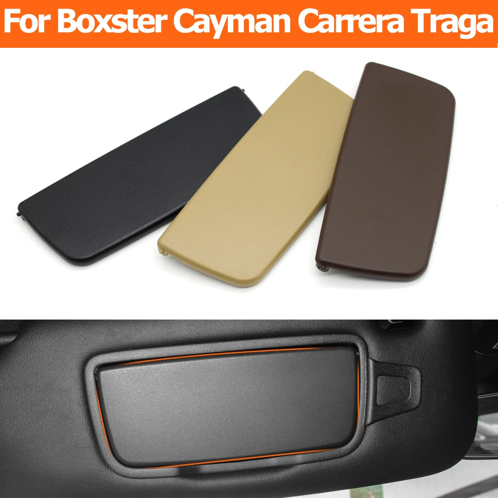 Car Left Right Sun Visor Makeup Vanity Mirror Cover For Porsche Boxster Cayman Carrera Traga GT3 911 991 718 981 982 982857551