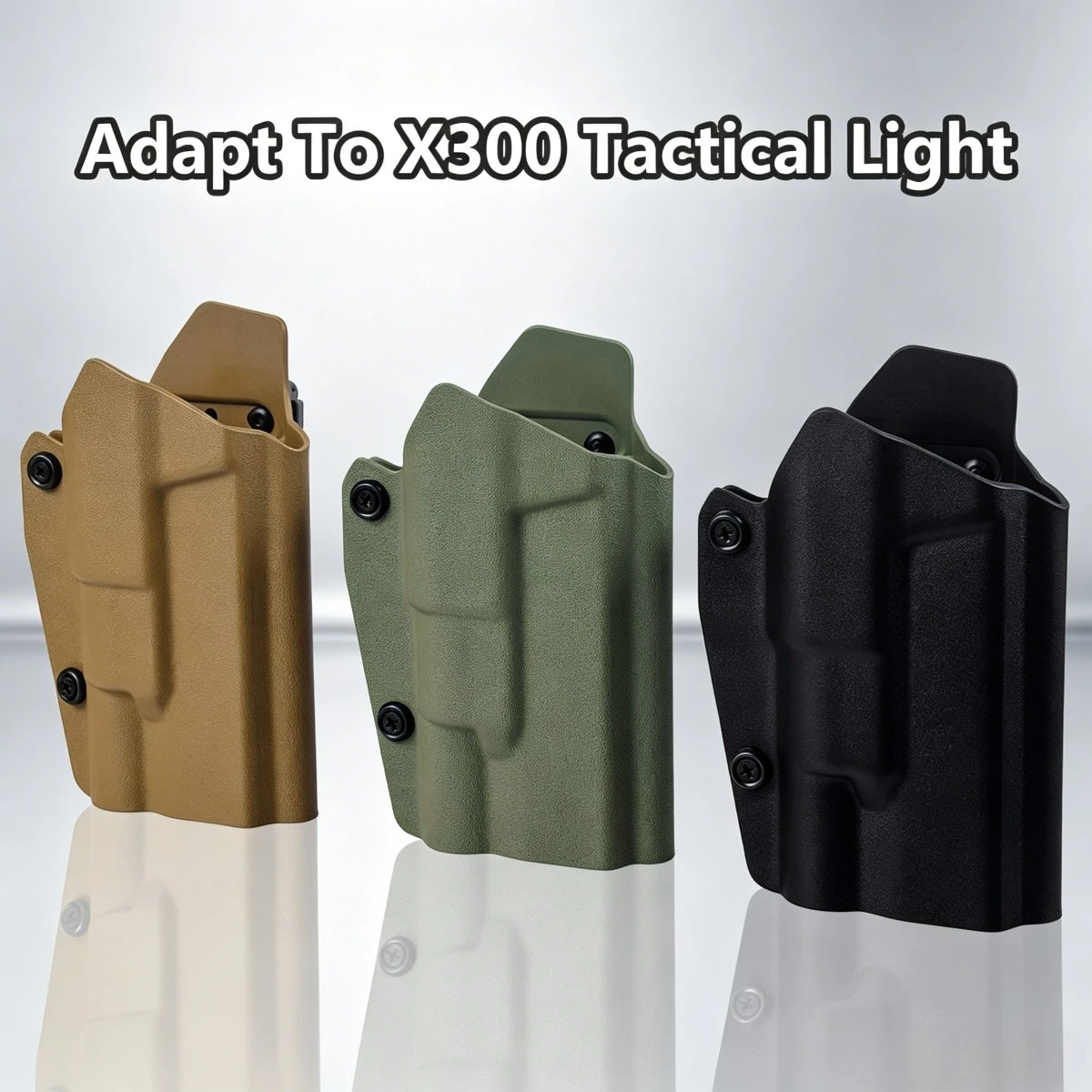 

Tactical Quick Release Holster Fit Glock 17/19/19X/45 Compatible X300 Flashlight Hunting Waist Holster Quick Release Gear