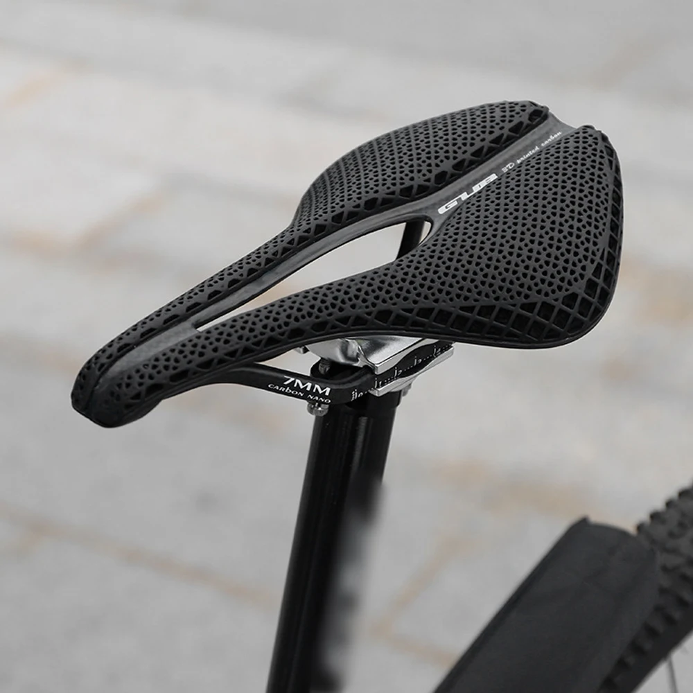 

Extra Padded Bike Seat Cushion Cover 3D Printed Bike Saddle for Men/Women Carbon Fiber Bike Seat Cushion with High Resilience