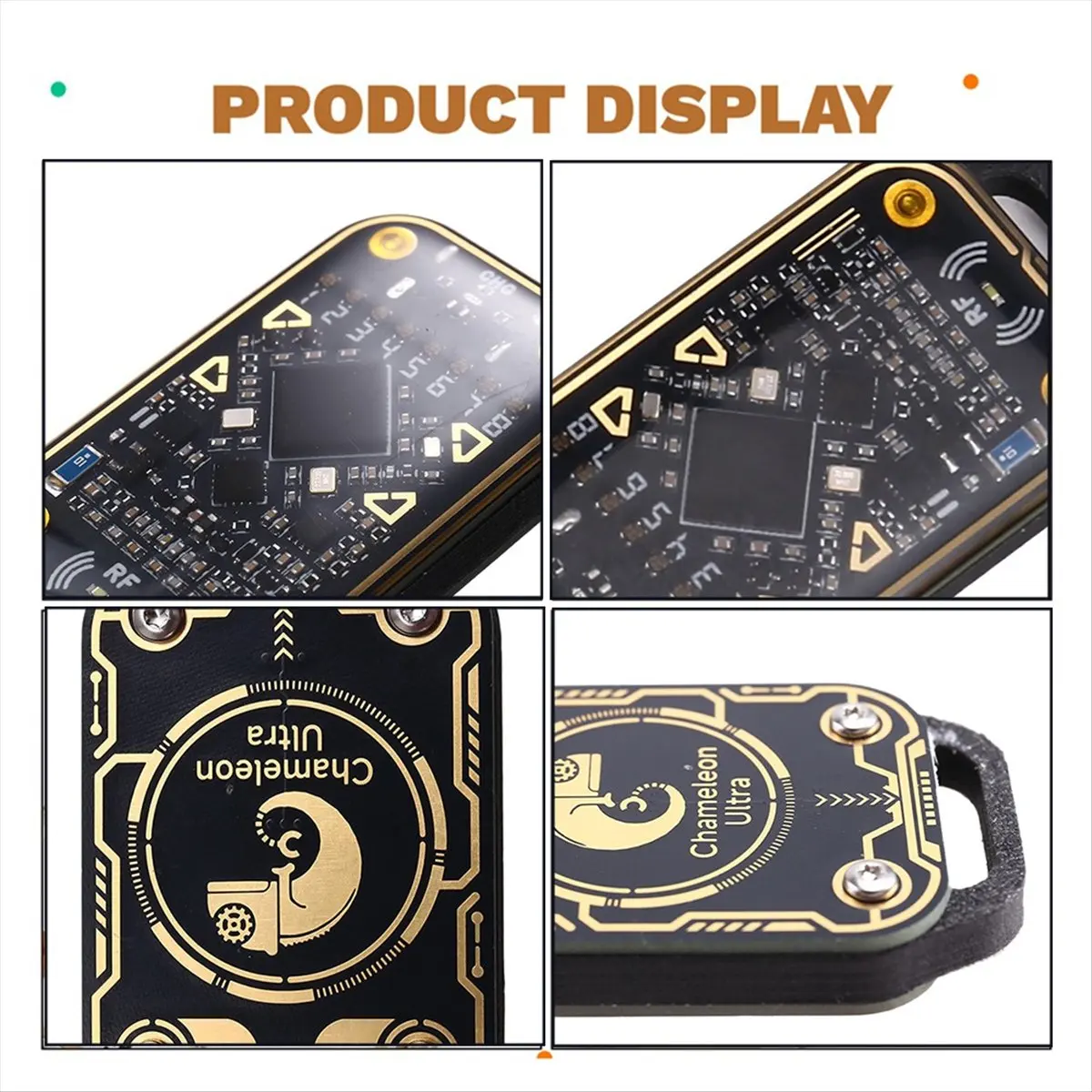 

(A96Z) Chameleon Ultra Smart Card Emulator RFID Smart Chip Reader 125Khz 13.56Mhz Card Decode NFC Duplicator+4xUID Keychain