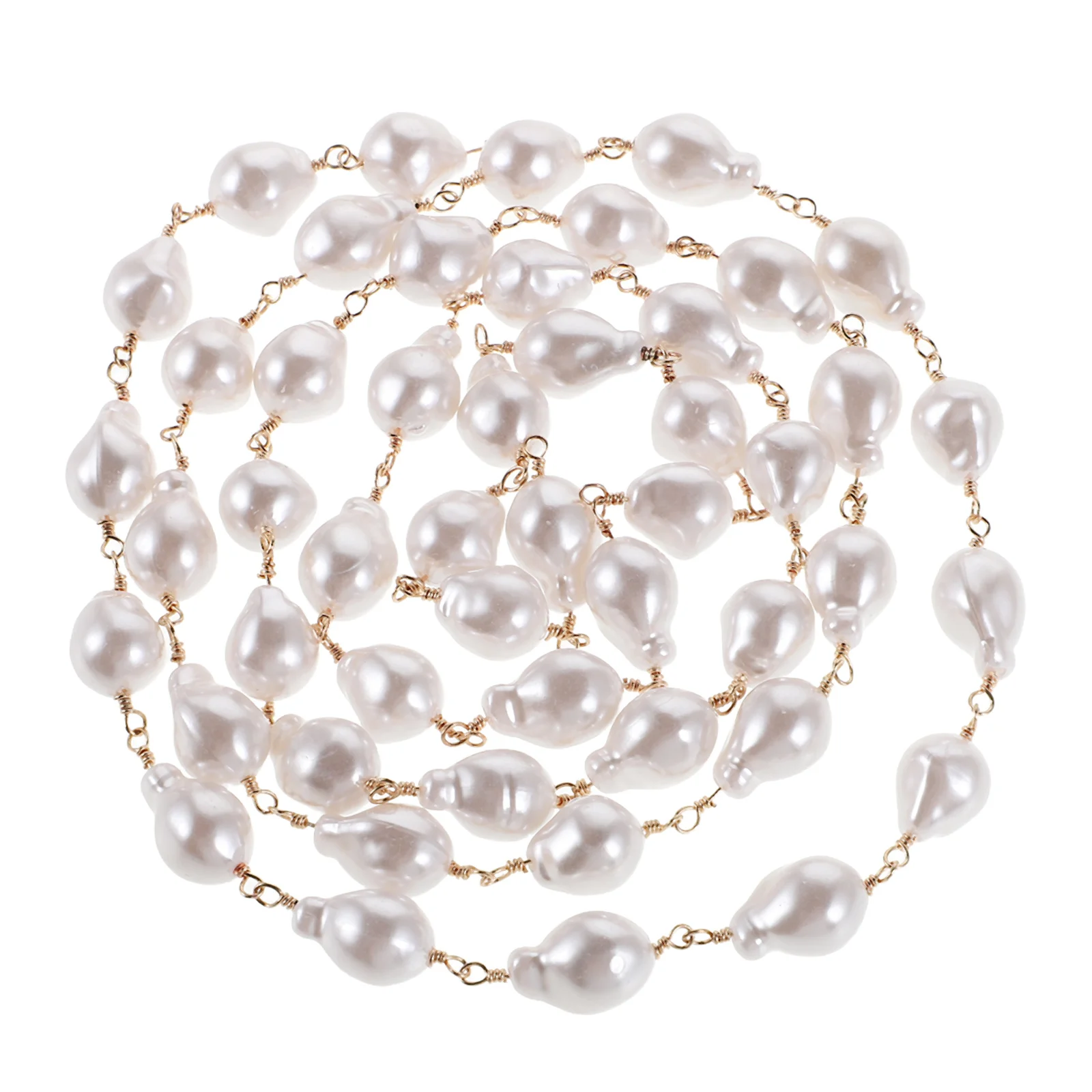 

1 Roll Pearl Bead Strand Garland Decorative String Of Pearls For Diy Jewelry Making Wedding Decoration Necklace Chain Supplies