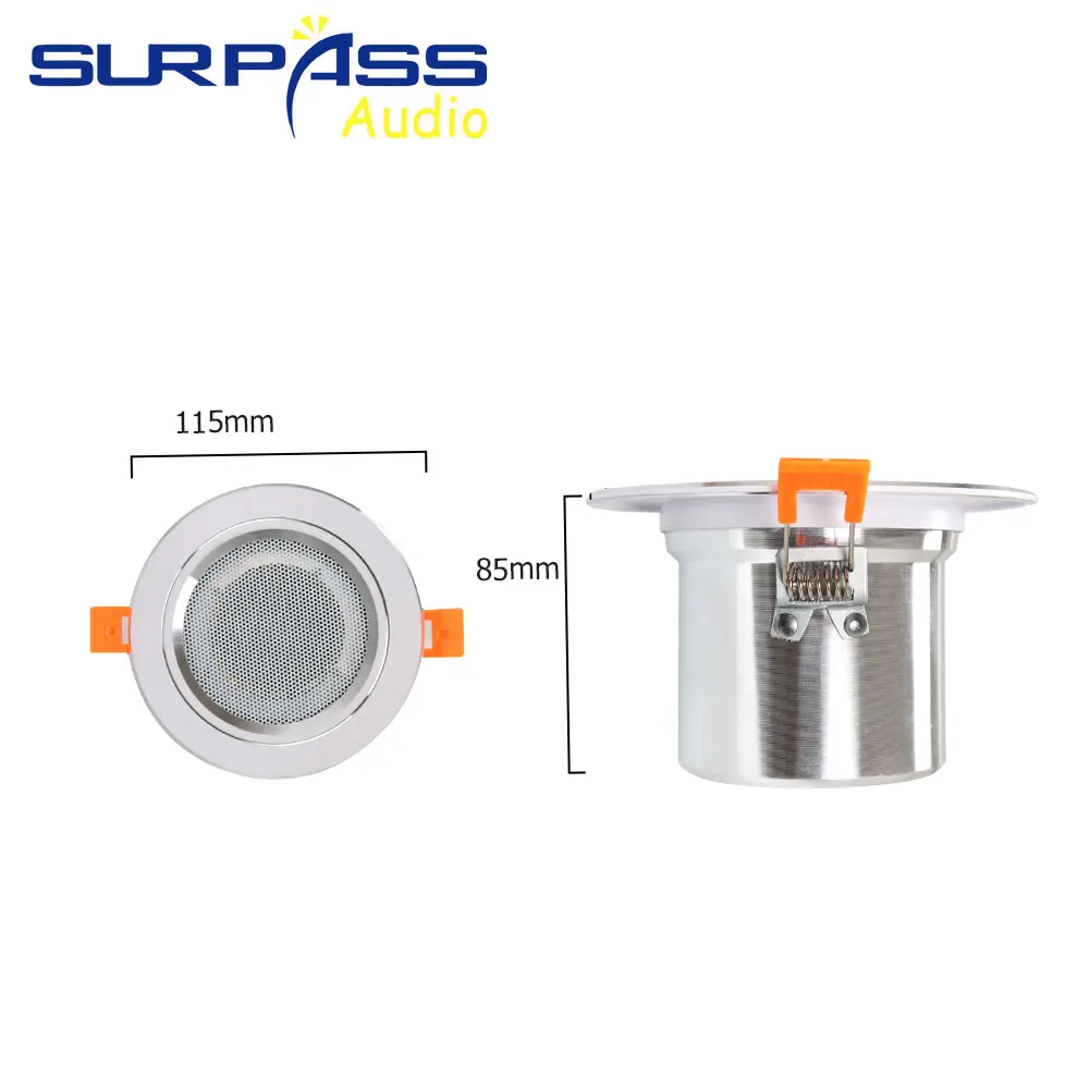 4 بوصة 20 واط بلوتوث صغير المنزل الذكي الجدار مكبر للصوت الصوت واضح وكامل PA خلفية الموسيقى سقف المتكلم نظام المسرح