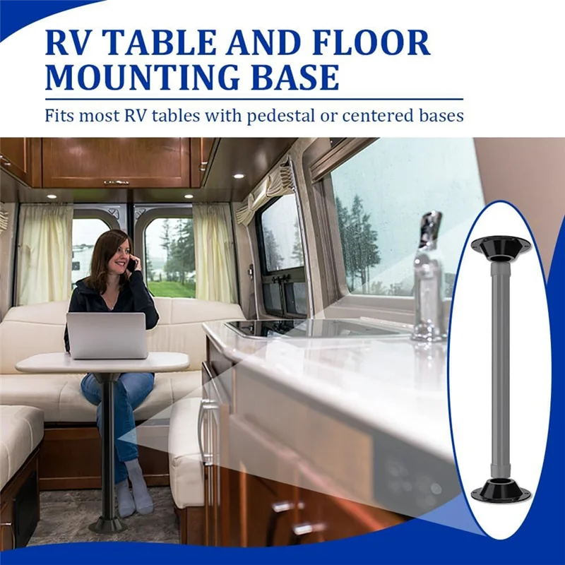 ABRB-2-pack RV-tafelbasis, RV-voetstuk tafelbasisflens, tafelpootbasismontage verzonken, tafelvloermontage bodemplaat duurzaam