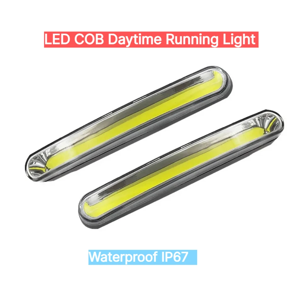

YCL Factory Price LED COB Daytime Running Light Fog Light for Universal OEM Car Trucks 12-24V White Blue Waterproof IP67