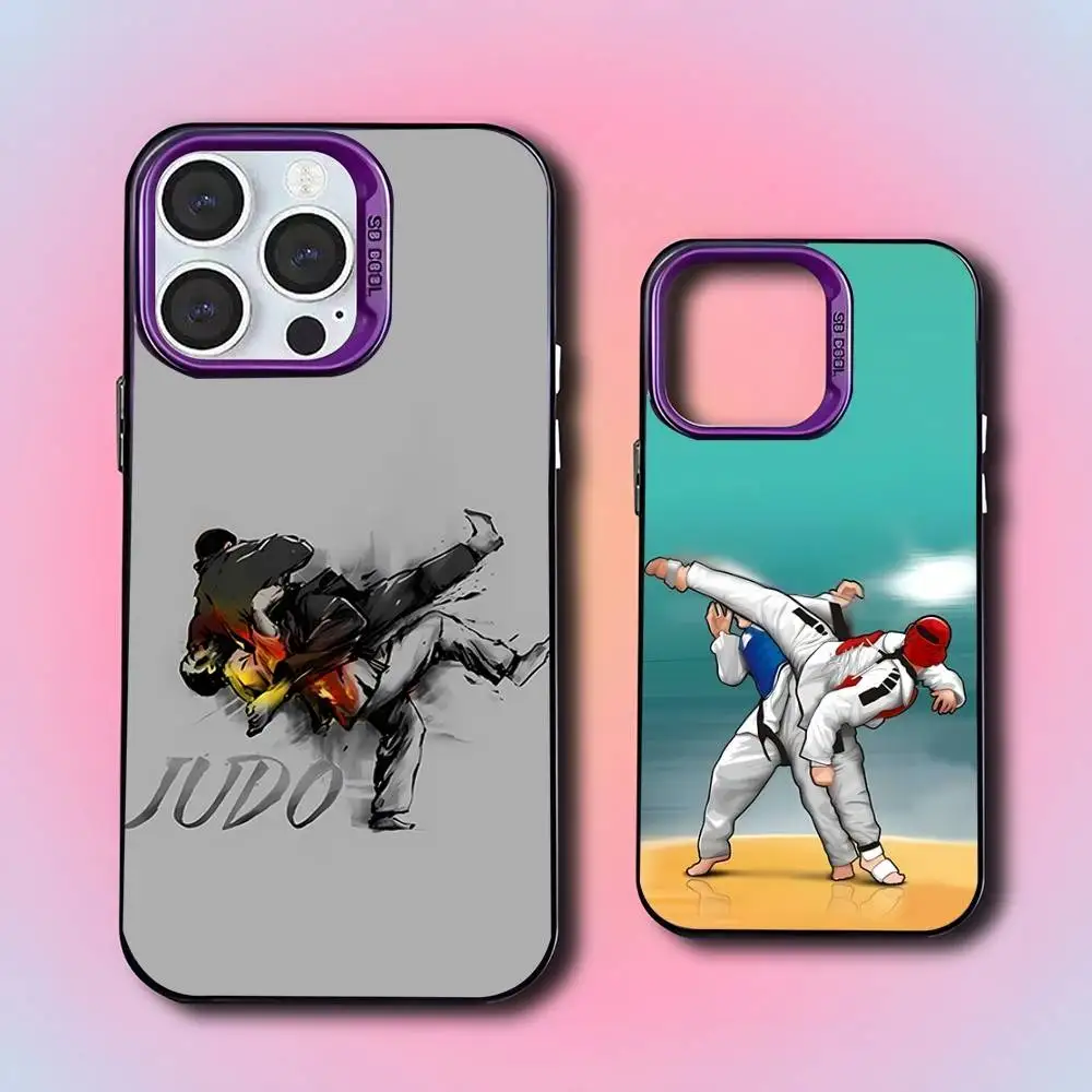 

Japanese Martial Arts Judo Purple Matte Shockproof CoverPhone Case For iPhone 17,16,15,14,13,12,11,Pro,XS,Max,Plus,Mini,SE4,E