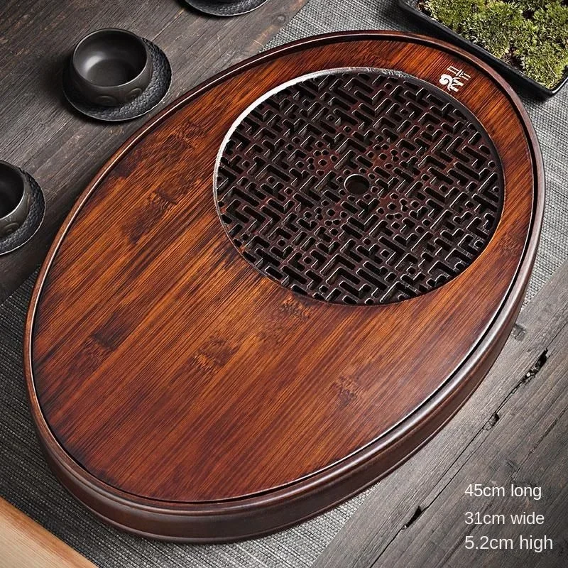 Solid Wood Tea Tray Drainage Water Storage Kung Fu Set Drawer Tea Board Table Chinese Tea Ceremony Tools