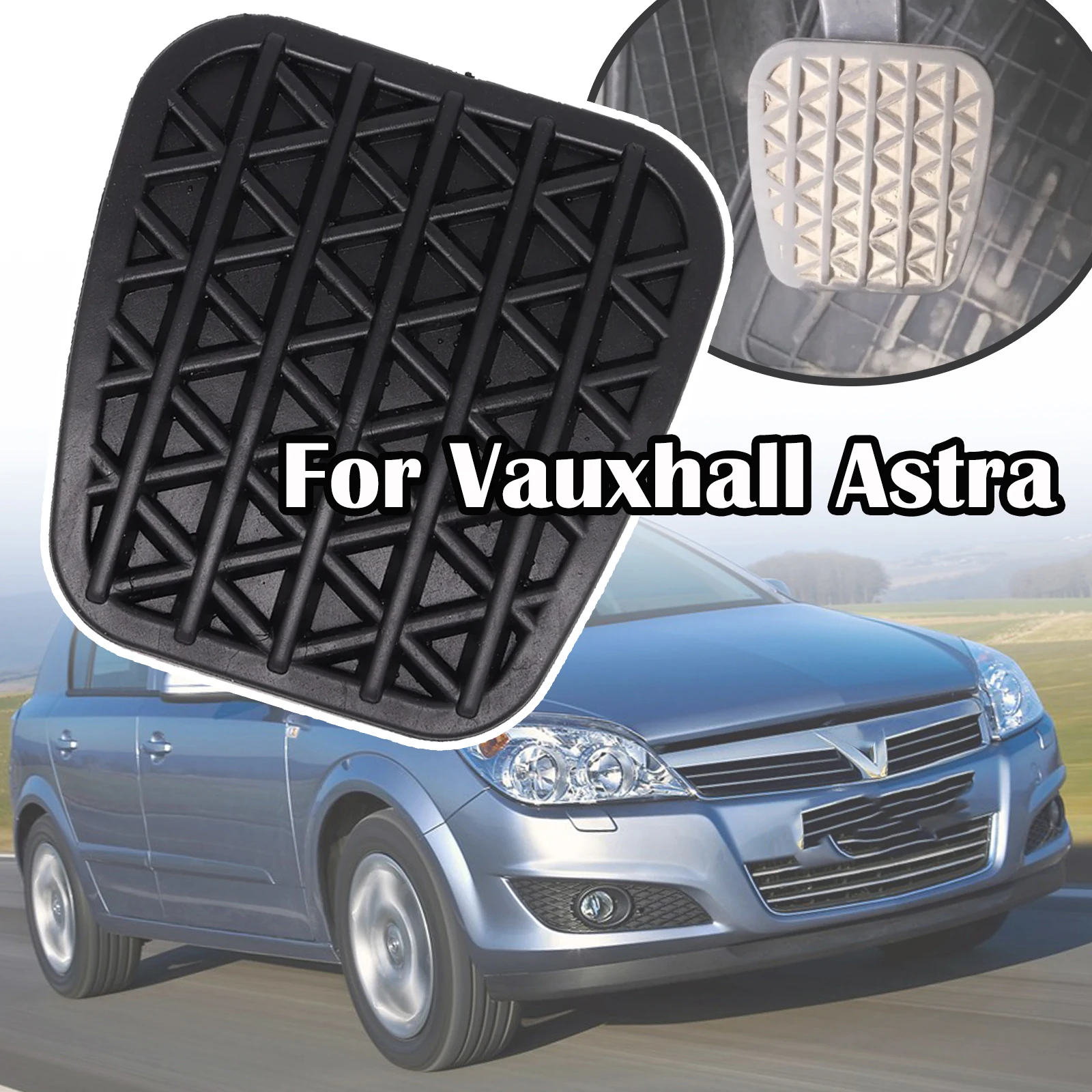 

For Opel Vauxhall Astra J P10 2009 2010 2011 2012 2013 - 2015 Car Rubber Brake Clutch Foot Pedal Pad Covers Accessories 560775