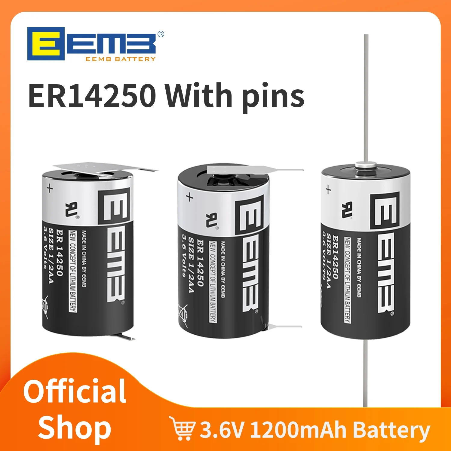2PCS Eemb Er14250 L…