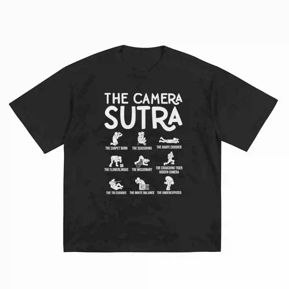 The Camera Sutra Photographer Photography Short Sleeve Tee 100% Cotton T-Shirt